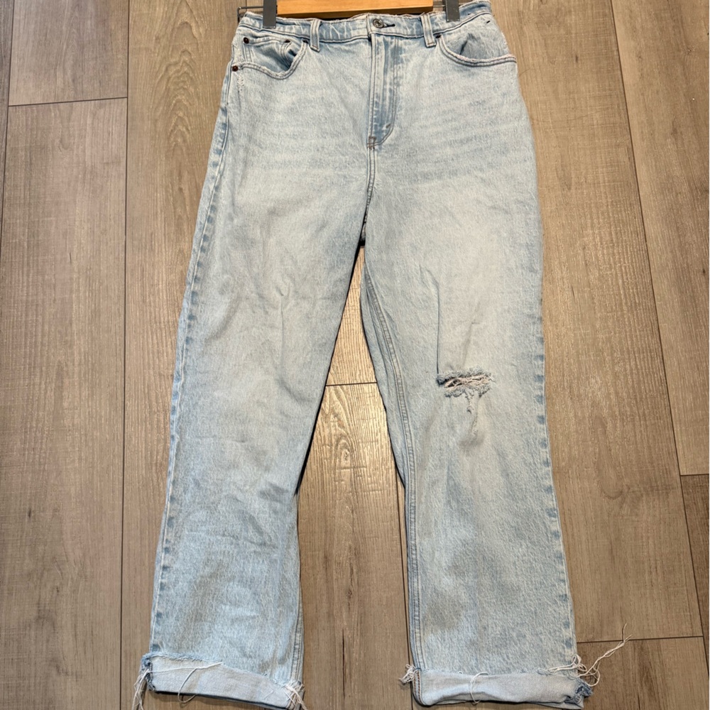 Abercrombie & Fitch Light Blue Straight Leg Jeans
